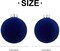 Velvet Christmas Balls Large Hanging Shatterproof Flocked Christmas Tree Ornaments for Xmas Tree Hanging, Holiday Wedding Party Decorations, Gifts and Home Decorations (Blue, 6" (2pcs))
